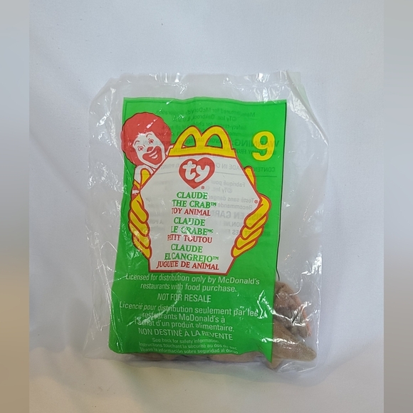 Claude the Crab - TY  Teenie Beanie Baby - Picture 5 of 9